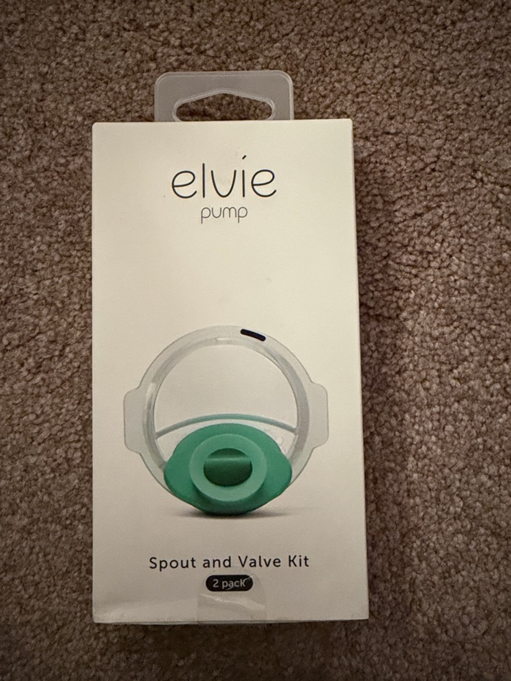 Elvie Pump Spout & Valve Kit — Mint Green